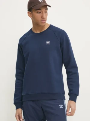 adidas Originals bluza Essential męska kolor granatowy gładka IY4935