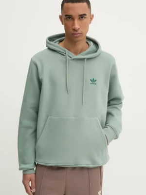 Zdjęcie produktu adidas Originals bluza Essential męska kolor zielony z kapturem gładka JD2400