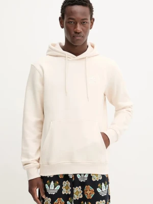 adidas Originals bluza Essentials męska kolor beżowy z kapturem gładka HZ3598
