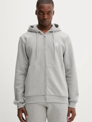 adidas Originals bluza Essentials męska kolor szary z kapturem melanżowa JY6167