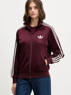 adidas Originals bluza Firebird damska kolor bordowy z aplikacją KH1592