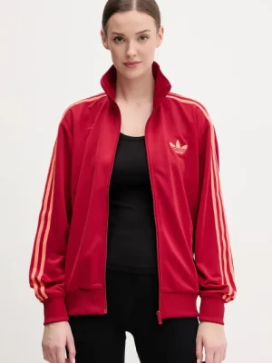 adidas Originals bluza Firebird damska kolor czerwony z aplikacją JP2295