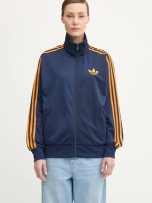 adidas Originals bluza Firebird damska kolor granatowy z aplikacją JW1247