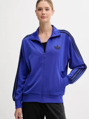 adidas Originals bluza Firebird damska kolor niebieski z aplikacją JX6462