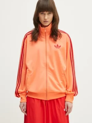 adidas Originals bluza Firebird damska kolor pomarańczowy z aplikacją JP2294