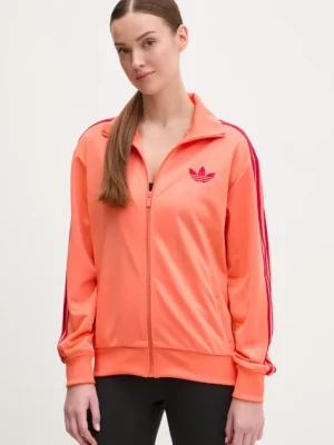 adidas Originals bluza Firebird damska kolor pomarańczowy z aplikacją JP2294