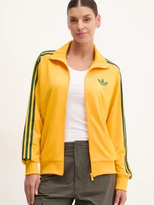 adidas Originals bluza Firebird damska kolor pomarańczowy z aplikacją JP2300