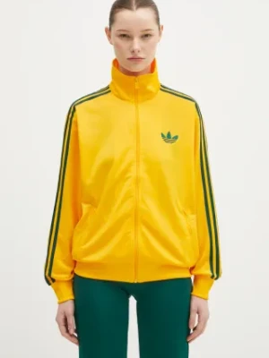 adidas Originals bluza Firebird damska kolor pomarańczowy z aplikacją JP2300