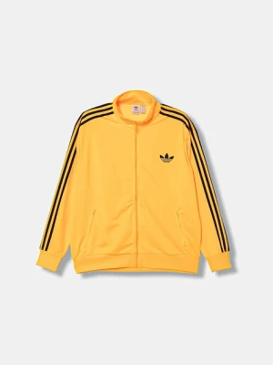 adidas Originals bluza Firebird damska kolor pomarańczowy z aplikacją JX7862