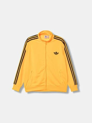 adidas Originals bluza Firebird damska kolor pomarańczowy z aplikacją JX7862