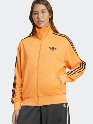 adidas Originals bluza Firebird damska kolor pomarańczowy z aplikacją JX7862