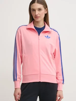 adidas Originals bluza Firebird damska kolor różowy wzorzysta JP2302