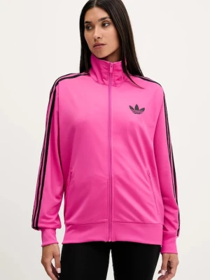 adidas Originals bluza Firebird damska kolor różowy z aplikacją JX7866