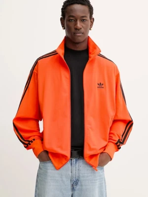 adidas Originals bluza Firebird męska kolor pomarańczowy z aplikacją JY1348