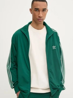 adidas Originals bluza Firebird męska kolor zielony wzorzysta JP2543