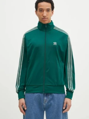 adidas Originals bluza Firebird męska kolor zielony wzorzysta JP2543