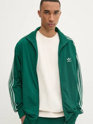 adidas Originals bluza Firebird męska kolor zielony wzorzysta JP2543