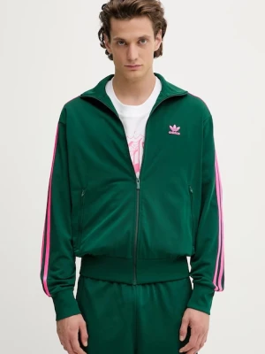 adidas Originals bluza Firebird męska kolor zielony z aplikacją KA0458