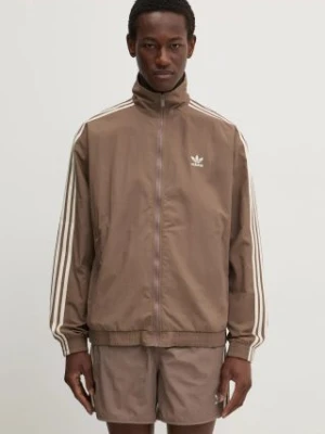 adidas Originals bluza Firebird Tracktop męska kolor beżowy wzorzysta JP1023