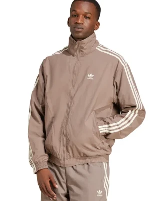 adidas Originals bluza Firebird Tracktop męska kolor beżowy wzorzysta JP1023
