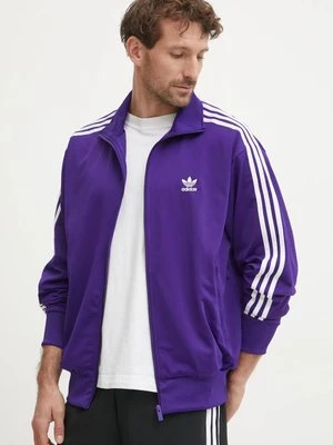 adidas Originals bluza Firebird Tracktop męska kolor fioletowy wzorzysta IY9897