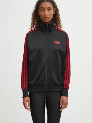 adidas Originals bluza Firebird Tt damska kolor czarny z aplikacją JW3664