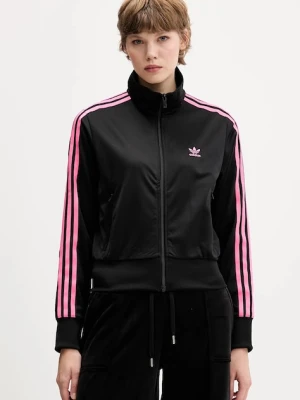 adidas Originals bluza Firebird Tt damska kolor czarny z aplikacją JX1483