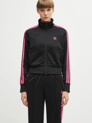 adidas Originals bluza Firebird Tt damska kolor czarny z aplikacją JX1483