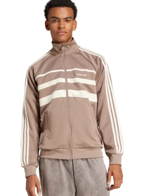 adidas Originals bluza First Tracktop męska kolor brązowy wzorzysta JP1043