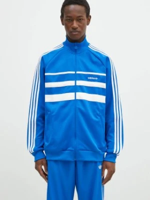 adidas Originals bluza First Tracktop męska kolor niebieski wzorzysta JP1044