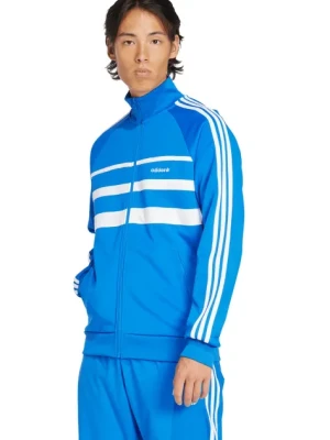 adidas Originals bluza First Tracktop męska kolor niebieski wzorzysta JP1044