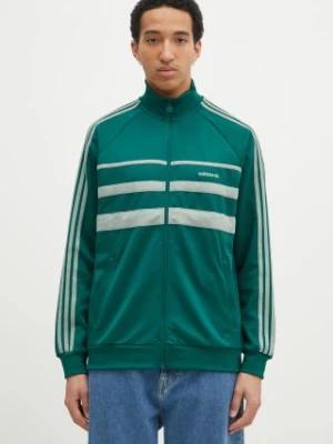 adidas Originals bluza First Tracktop męska kolor zielony z aplikacją JP1041