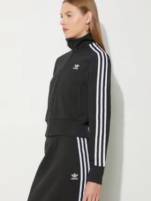 adidas Originals bluza Knitted Track Top damska kolor czarny wzorzysta IY7278