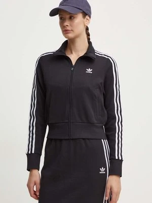 adidas Originals bluza Knitted Track Top damska kolor czarny wzorzysta IY7278