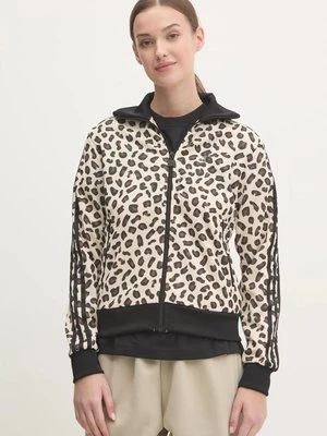 adidas Originals bluza Leopard damska kolor beżowy wzorzysta IW8468