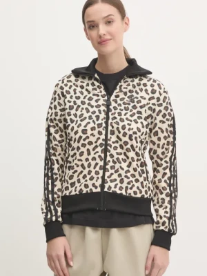 adidas Originals bluza Leopard damska kolor beżowy wzorzysta IW8468