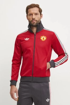 adidas Originals bluza Manchester United męska kolor czerwony wzorzysta IY0055