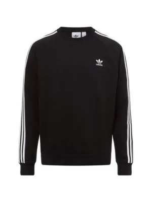 adidas Originals Bluza męska - 3-Stripes Crew Mężczyźni Bawełna czarny jednolity,