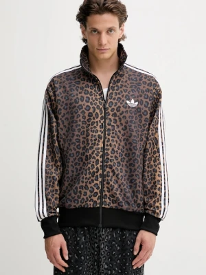 adidas Originals bluza męska kolor brązowy wzorzysta JV7578