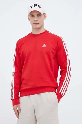 adidas Originals bluza męska kolor czerwony z aplikacją