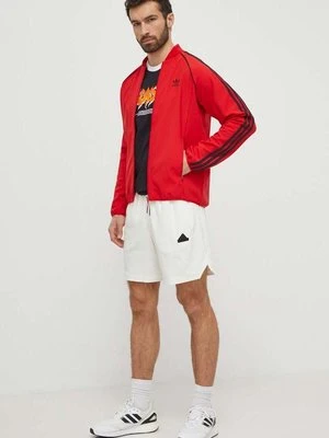 adidas Originals bluza męska kolor czerwony z aplikacją IS2807