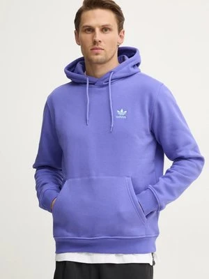 adidas Originals bluza męska kolor fioletowy z kapturem gładka IY4926