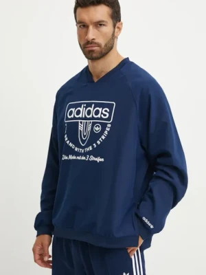 adidas Originals bluza męska kolor granatowy z aplikacją IW3245