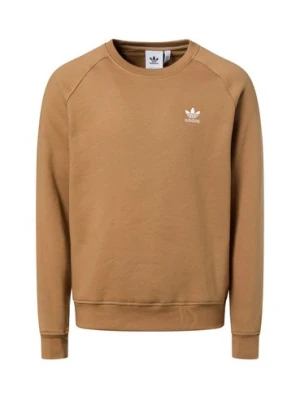 adidas Originals Bluza męska Mężczyźni brązowy jednolity,