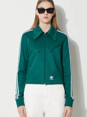 adidas Originals bluza Montreal Track Top damska kolor zielony z aplikacją IP0630