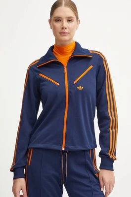 adidas Originals bluza Montreal Tracktop damska kolor granatowy z aplikacją JL9630