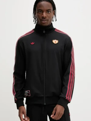 adidas Originals bluza MUFC ICON TT męska kolor czarny z aplikacją JF0358