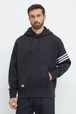 adidas Originals bluza Neuclassics C Hoodie męska kolor czarny z kapturem z aplikacją IW0975