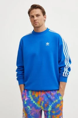 adidas Originals bluza Oversize Crew Adicolor męska kolor niebieski wzorzysta IZ2479