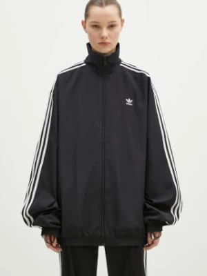 adidas Originals bluza OVERSIZED TT damska kolor czarny z aplikacją JD3392